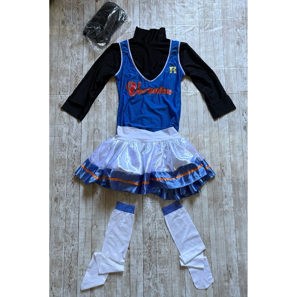 Veronica Archie Comic Riverdale Cheerleader Dress Up Halloween Adult Costume